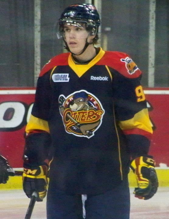 Connor McDavid in an Erie Otters jersey during his OHL years, 2013.